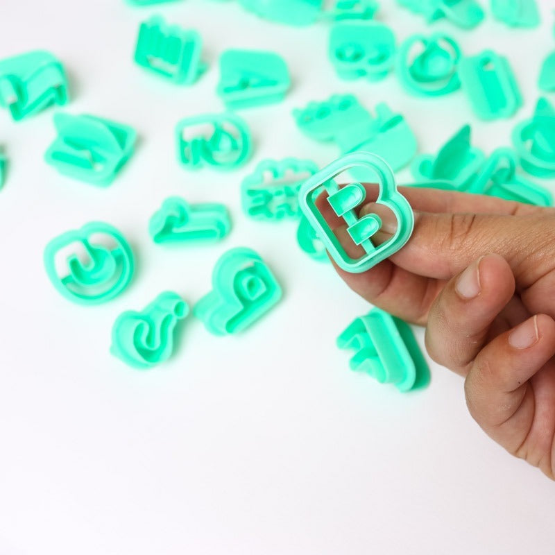 Alphabet & Number Fondant Cutter Set (40 Pieces)
