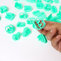 Alphabet & Number Fondant Cutter Set (40 Pieces)