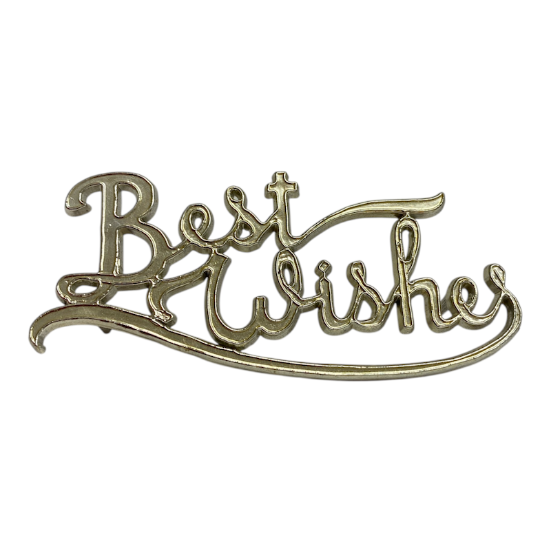 'Best Wishes' Cake Charm