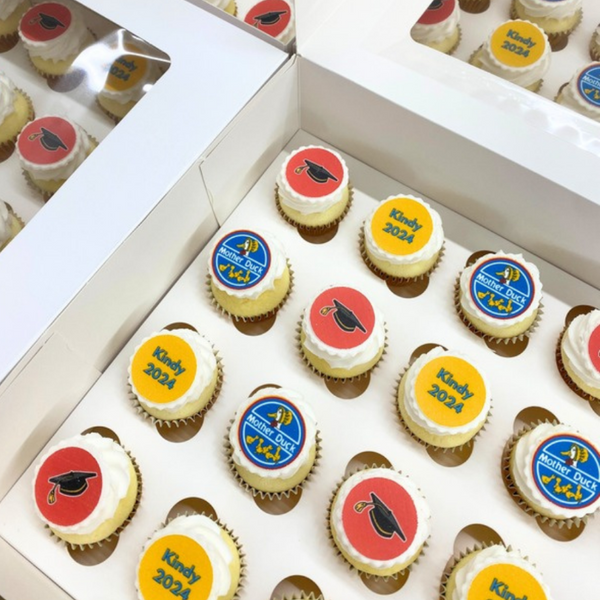Bite-Size Custom Logo Cupcakes