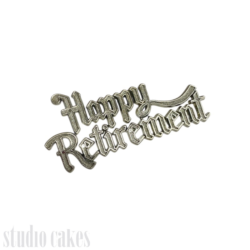 'Happy Retirement' Cake Charm