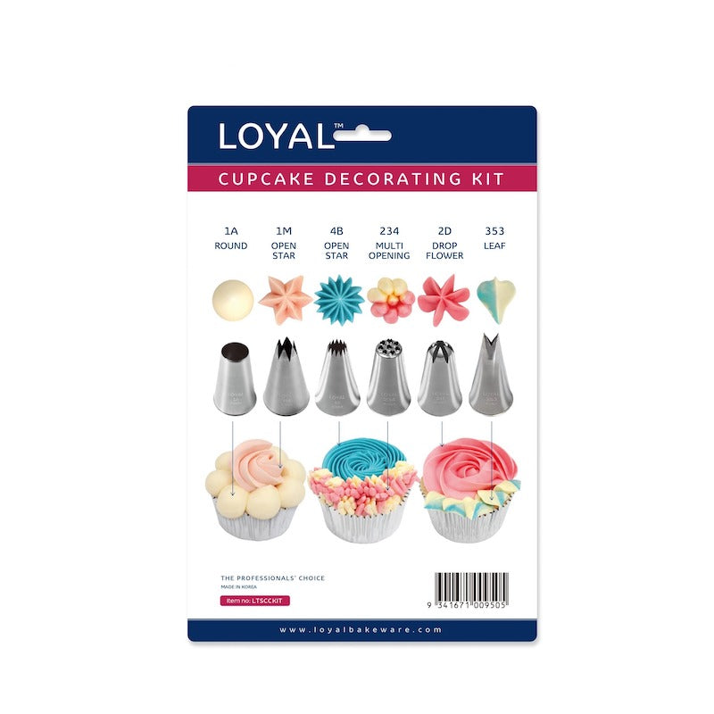 8-Piece Cupcake Decorating Piping Kit
