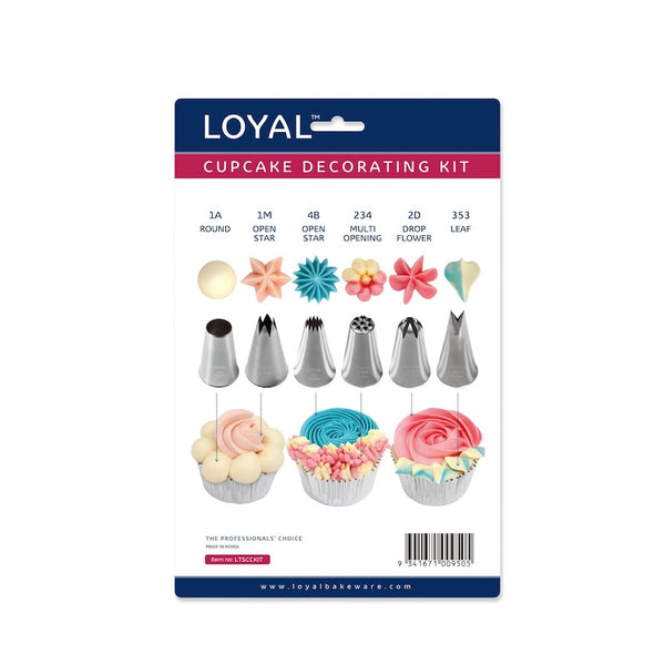 8-Piece Cupcake Decorating Piping Kit