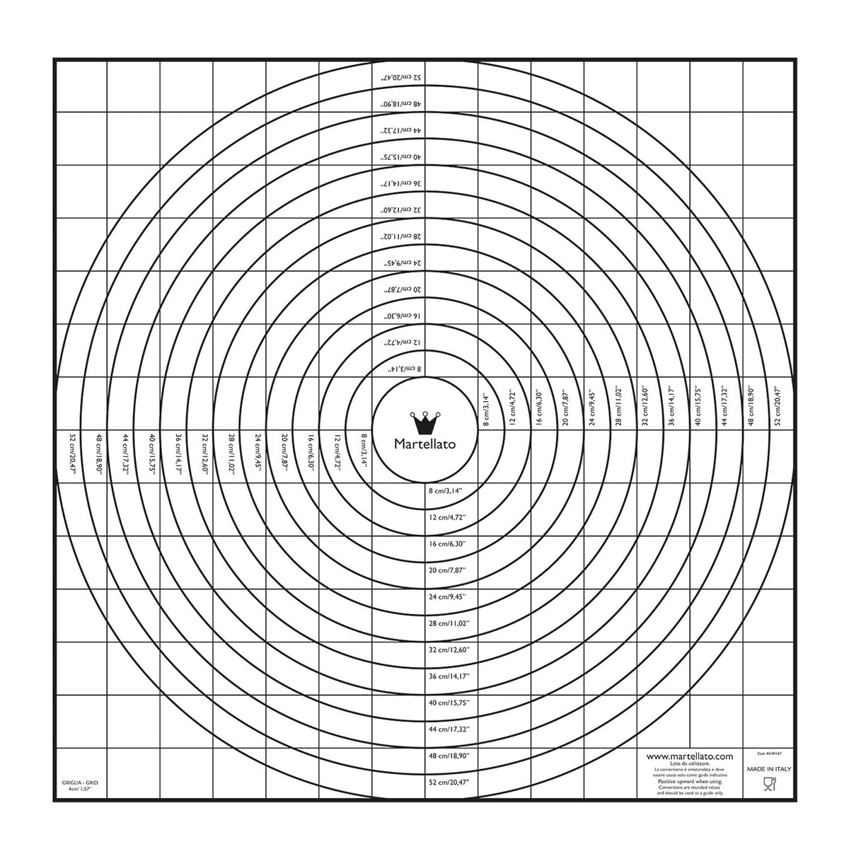Cut & Roll Fondant Mat - Large (60 x 58cm)
