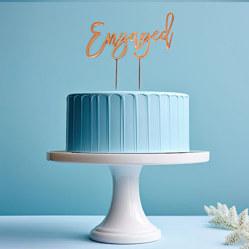 Cake Topper - Metal Engaged