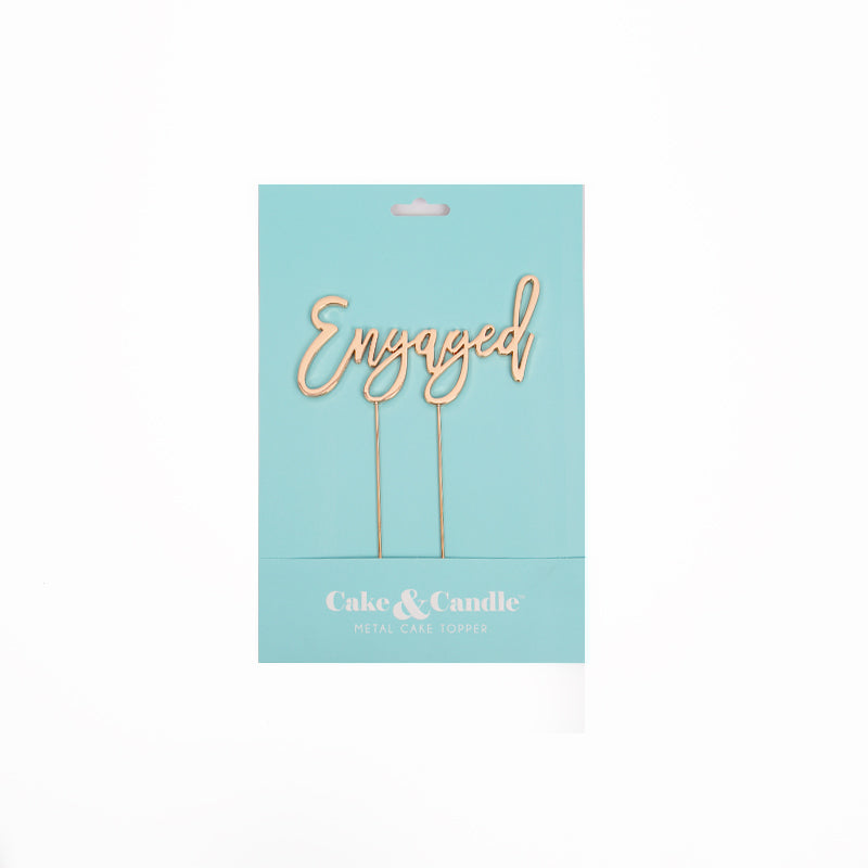 Cake Topper - Metal Engaged