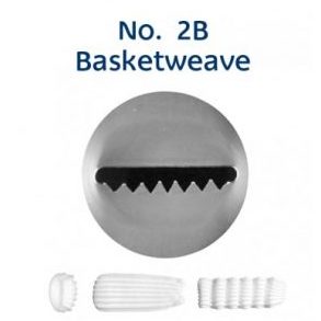 Stainless Steel Piping Nozzle - Basketweave #2B