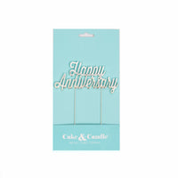 Cake Topper - Metal Happy Anniversary