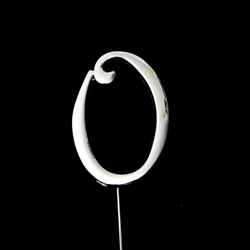 Cake Toppers - Metal Number 0