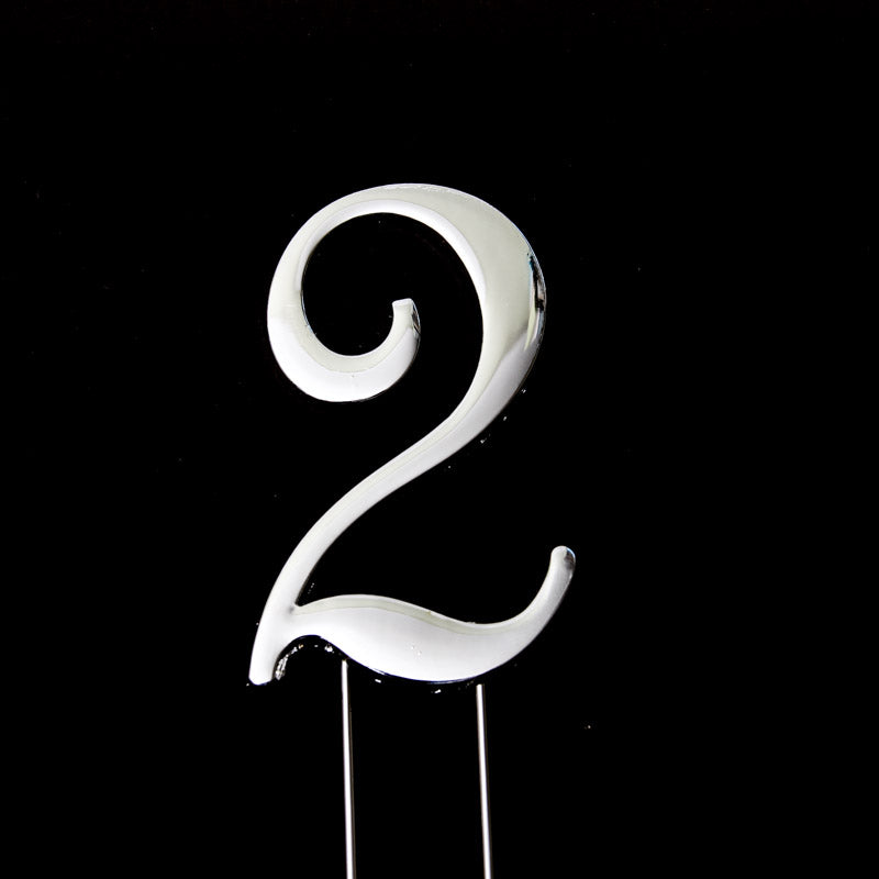 Cake Toppers - Metal Number 2