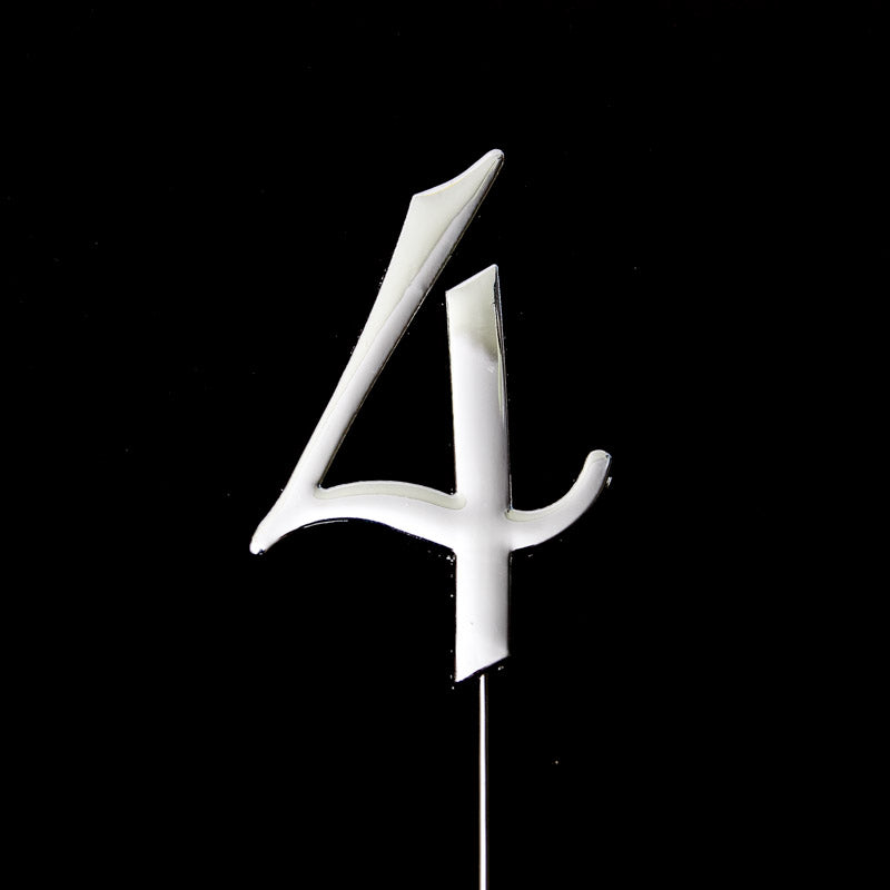 Cake Toppers - Metal Number 4