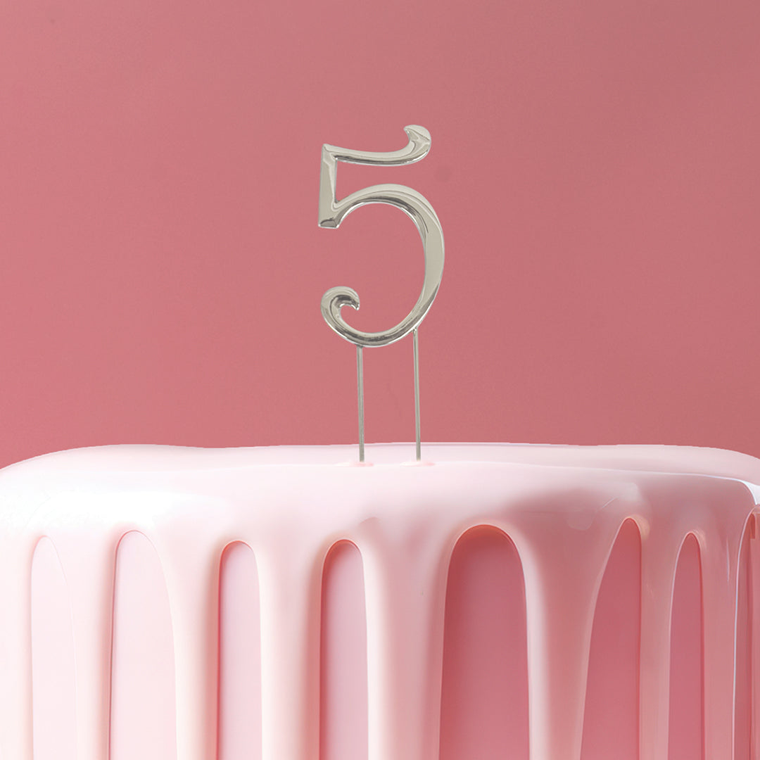 Cake Toppers - Metal Number 5