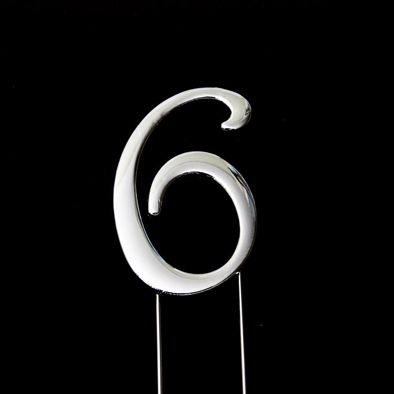 Cake Toppers - Metal Number 6