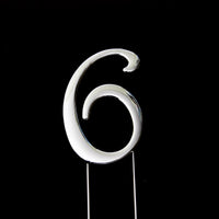 Cake Toppers - Metal Number 6