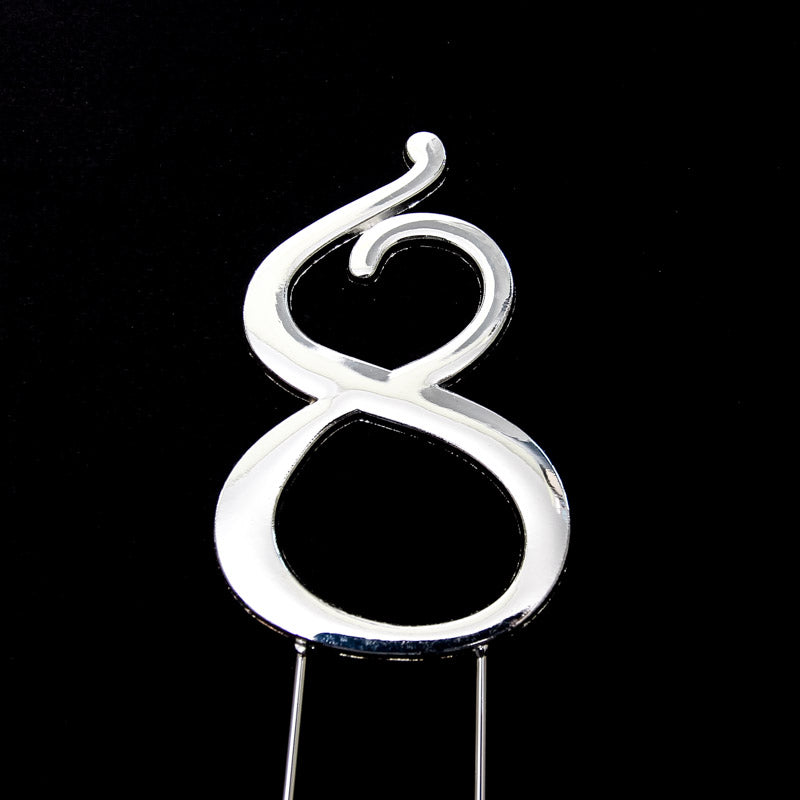 Cake Toppers - Metal Number 8