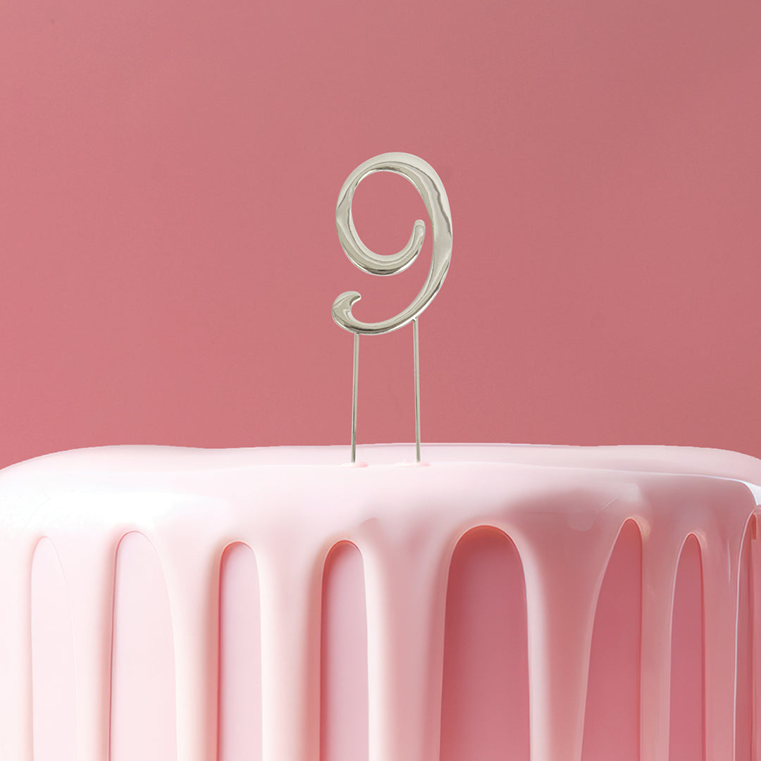 Cake Toppers - Metal Number 9