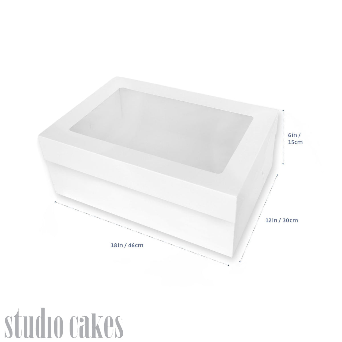 Cake Box - Rectangle with Window