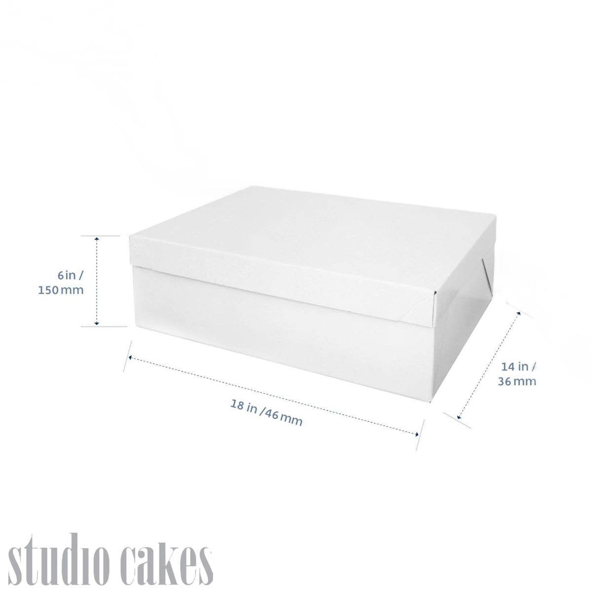 Cake Box - Rectangle Half Slab
