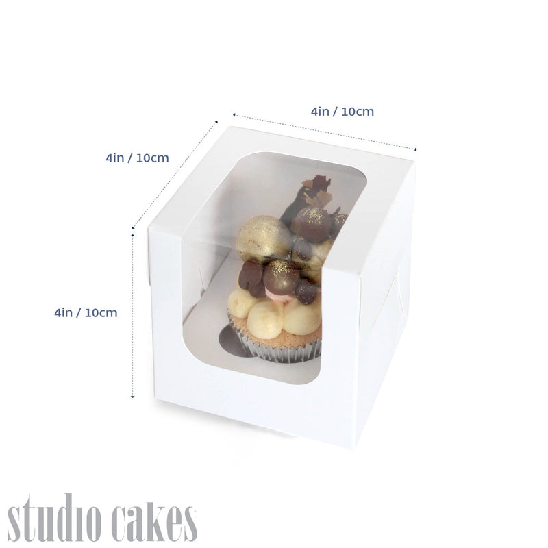 Cupcake Box - 1 Hole (Pack of 10)