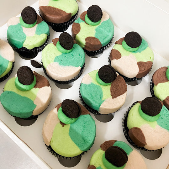 Camo Cupcakes