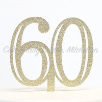 Number Toppers - Double-Digit Gold Flecked Acrylic (Discontinued)