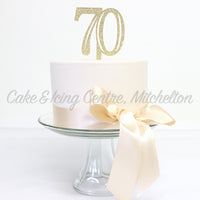 Number Toppers - Double-Digit Gold Flecked Acrylic (Discontinued)