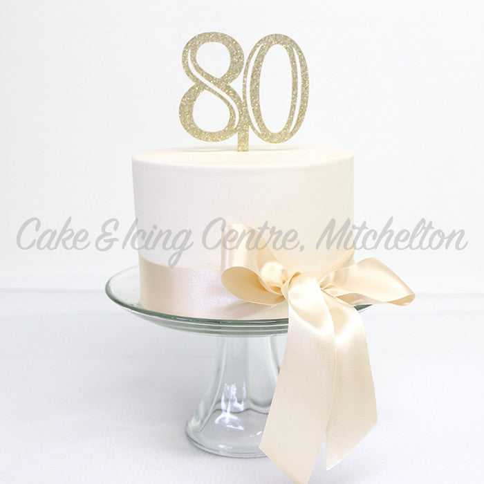 Number Toppers - Double-Digit Gold Flecked Acrylic (Discontinued)