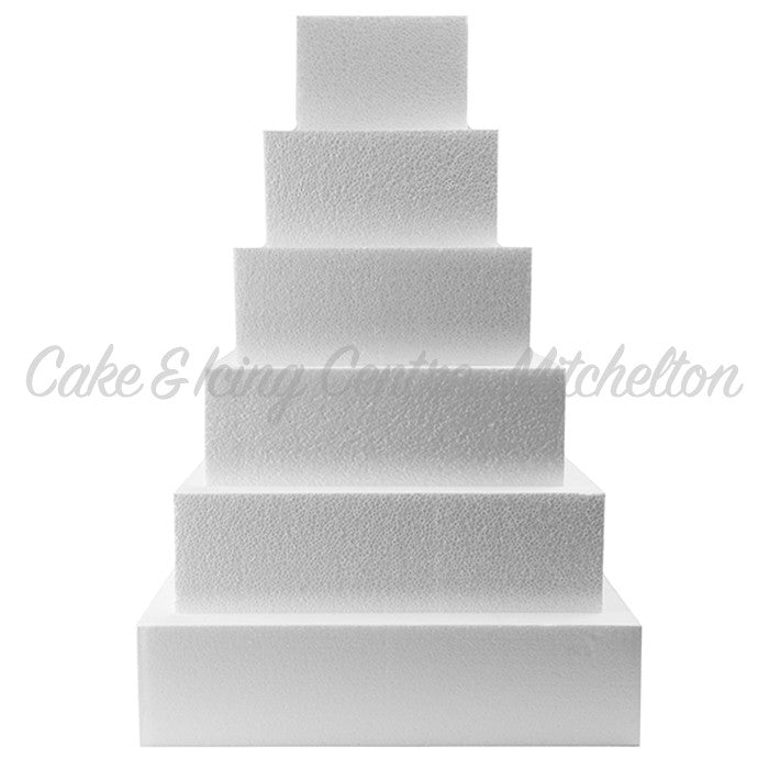 Foam Cake Dummies - Square Styrofoam 4'' Tall