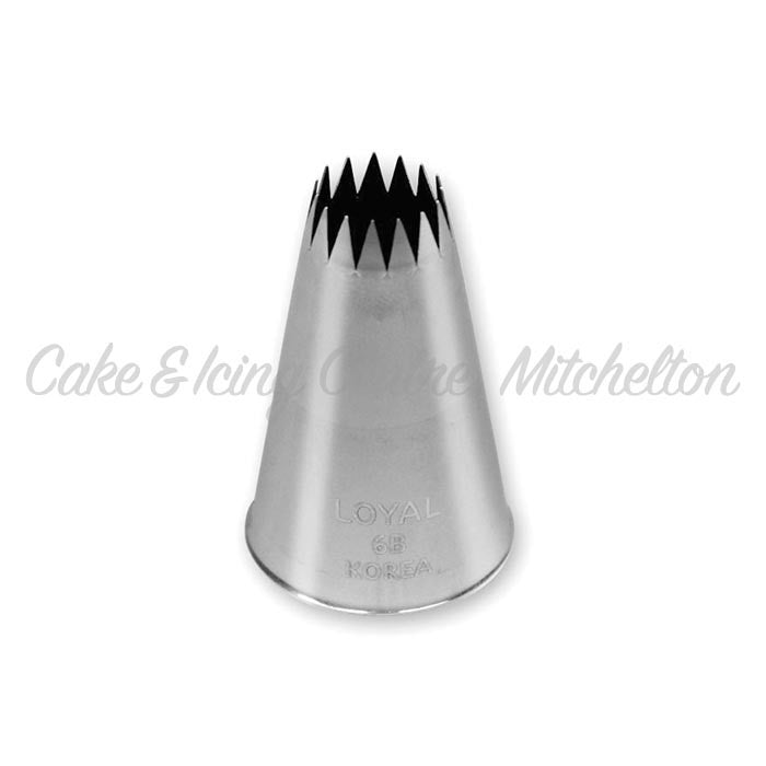 Stainless Steel Piping Nozzle - Open Star #6B