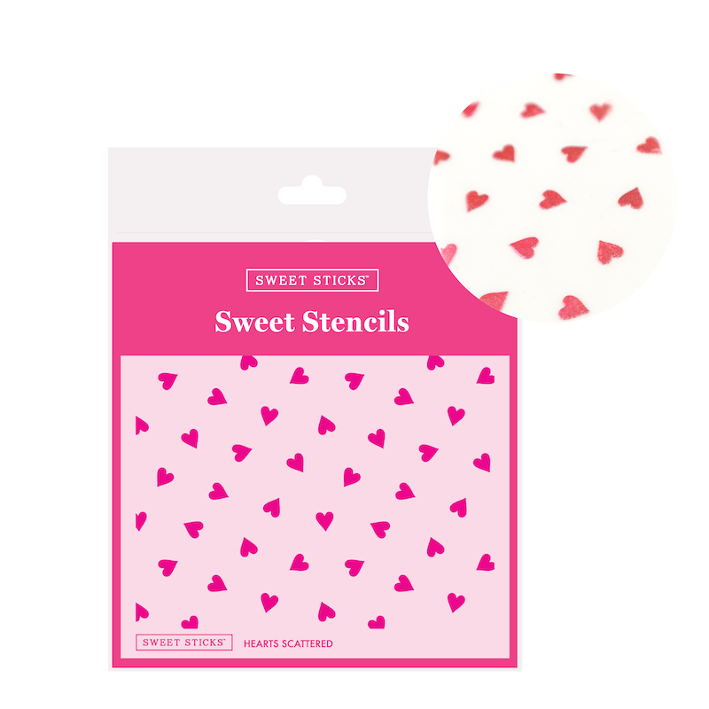 Sweet Stencils - Scattered Hearts