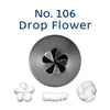 Stainless Steel Piping Nozzle - Drop Flower #106