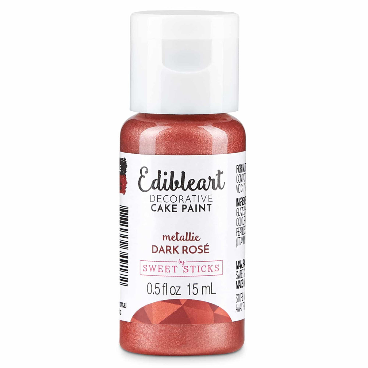 Edible Art Metallic Paint - Dark Rose