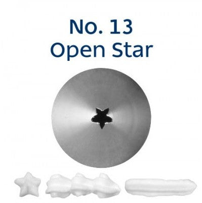 Stainless Steel Piping Nozzle Open Star #13 – Studio Cakes