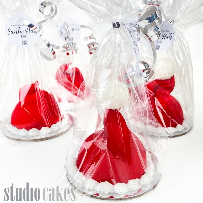Santa Hats - Single Serve Fruit Cake