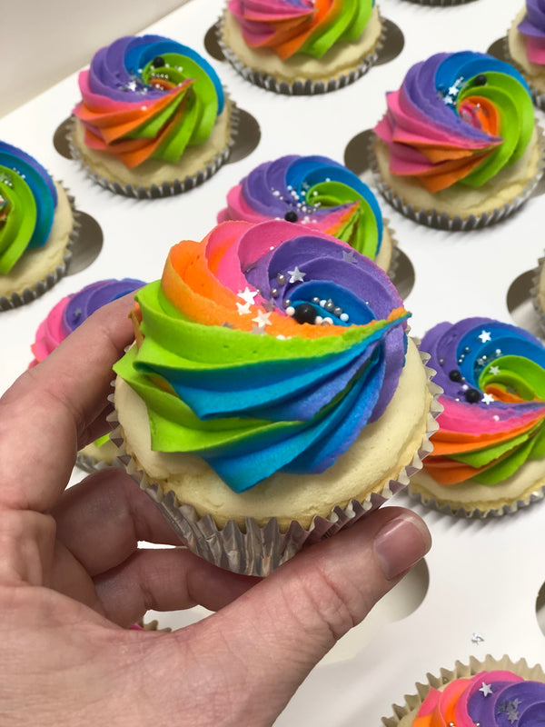 Rainbow Galaxy Cupcakes