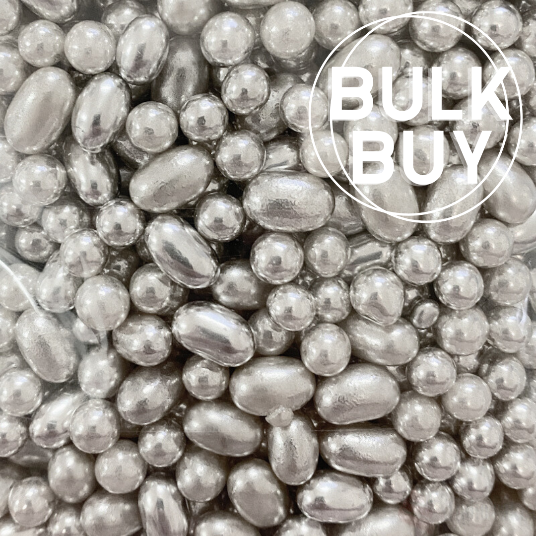 Cachous - Silver Mixed Sizes - BULK BUY