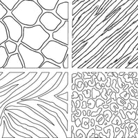 Impression Mats - Animal Prints (set of 4)