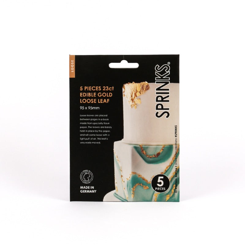 Edible Gold Leaf - Book of 5 Sheets (Loose)