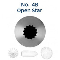 Stainless Steel Piping Nozzle - Open Star #4B