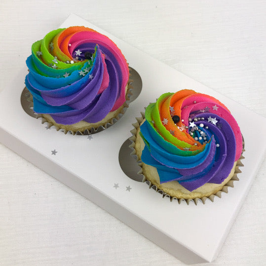 Rainbow Galaxy Cupcakes