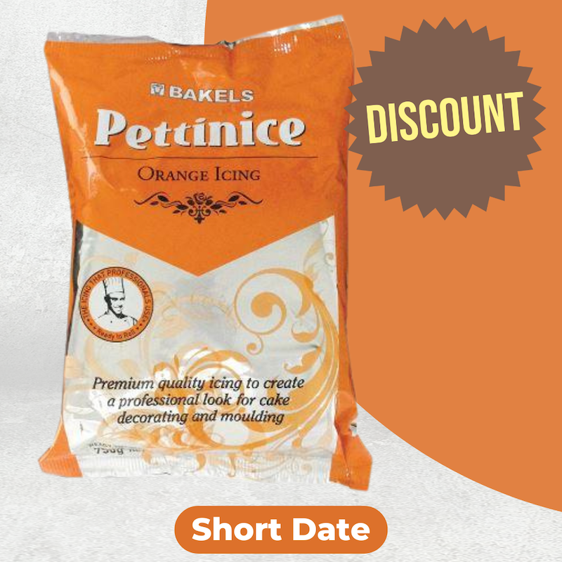 DISCOUNTED Fondant - Bakels Pettinice Orange 750g