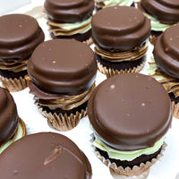 Bite-Sized Cupcakes - Choc Mint