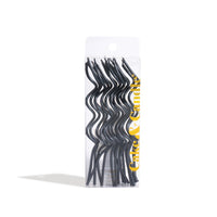 Candles - Swirly Black (Pack of 16)