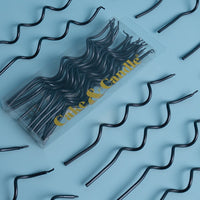 Candles - Swirly Black (Pack of 16)