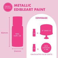 Edible Art Metallic Paint - Pearl White