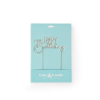 Cake Topper - Metal Happy Birthday