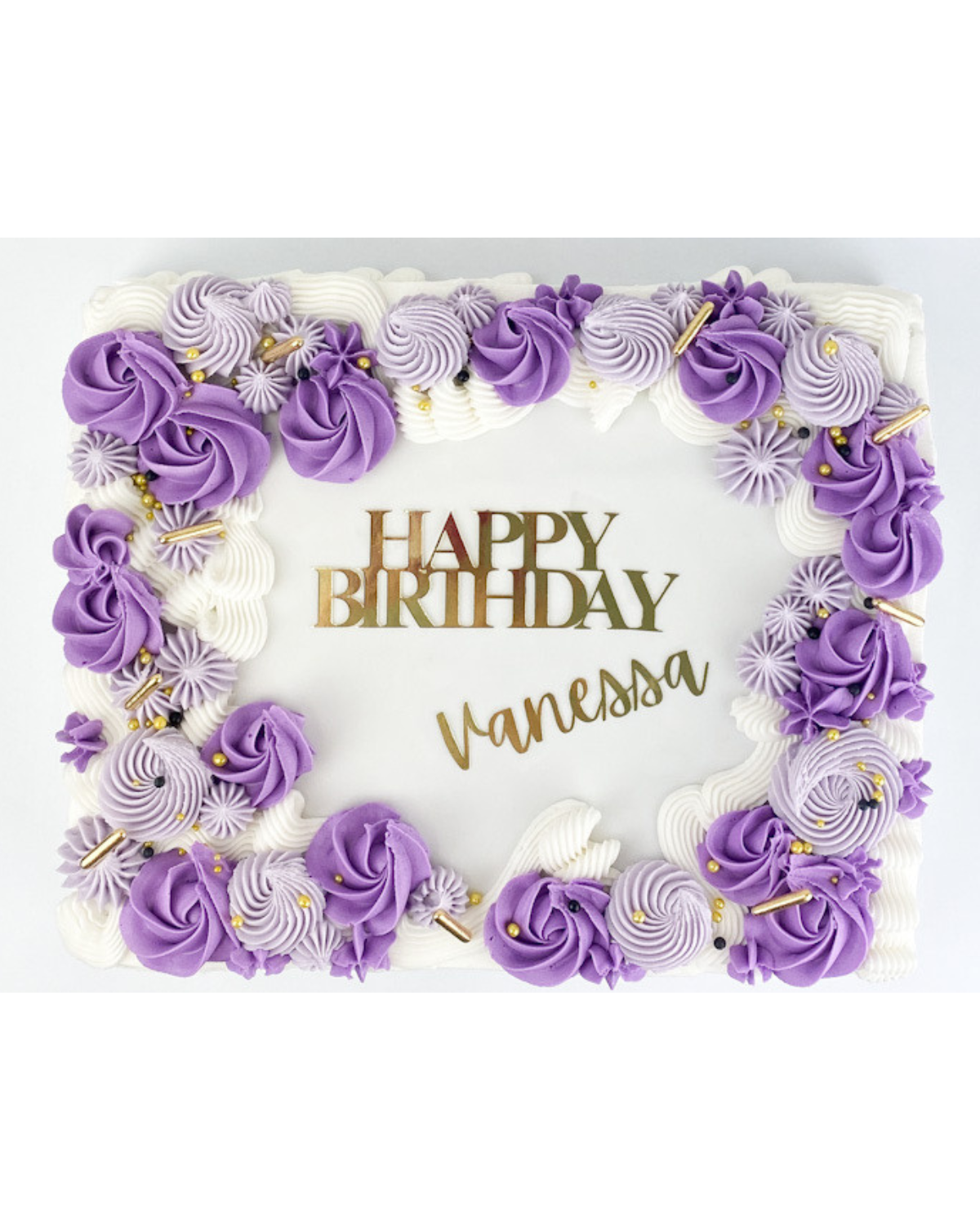 Slab Cake - Rosettes