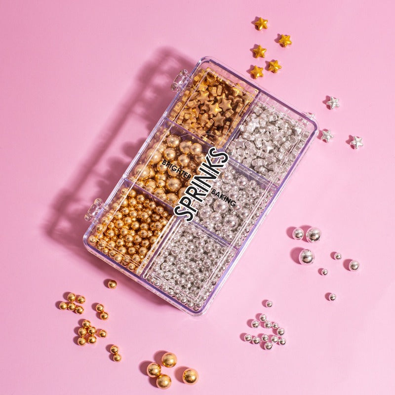 Metallic Favourites Sprinkle Box (95g) – Studio Cakes