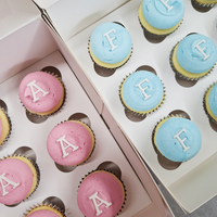Monogram Bite-Size Cupcakes