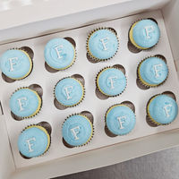 Monogram Bite-Size Cupcakes